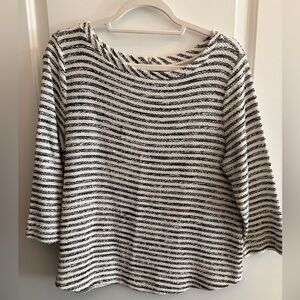 Loft Striped Black and White Women's Sweater